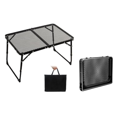 TFixol Portable Adjustable Height Camping Table with Storage Bag, Lightweight Aluminum Alloy Folding Picnic Table for Outdoor, Beach, BBQ, and Indoor Use