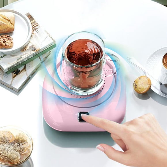 Feltree USB Coffee Mug Stirring Saucer Automatic Stirring and Chill Suitable for Various Cups of Powdered Milk Drinks Coffee Suitable for Home and Office