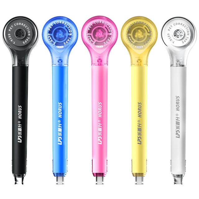 5 Pcs Ruban de Correction Portable Stylo de Correction Blanc en Couleurs Assorties : Noir, Bleu, Rose, Jaune et Blanc. Conçus avec une Prise Ergonomique pour une Utilisation Confortable, Ces Outils de Correction Offrent une Couverture Instantanée et Lisse Sans Temps de Séchage. Parfaits pour l'École, le Bureau Ou la Maison, Ils Assurent des corrections Sans Couture et Sont Durables pour une Utilisation Fréquente.