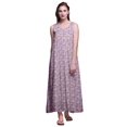 thumbnail image 1 of Bimba Robe de Nuit en Rayonne pour Femmes Maxi Imprimée Tenue de Sommeil Robe de Nuit-2x, 1 of 5