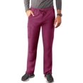 thumbnail image 1 of Adar Addition Scrubs for Men - Slim Leg Cargo Drawstring Scrub Pants - A6106 - Wine - L, 1 of 8