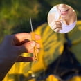 thumbnail image 3 of Dvkptbk Titanium Alloy Toothpicks Multifunctional Retractable Portable Toothpick Outdoor Portable Telescopic Toothpick Tool Three Adjustment Fruit Label Disassembly Delivery Kitchen Gadgets, 3 of 5