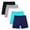 Navy 2, variant on FAIWAD 5-Pack Girls Biker Shorts Elastic Waisted Stretch Comfy Yoga Dance Athletic Summer Shorts for Kids, 5-14 Years