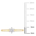thumbnail image 5 of Miabella Diamond Accent Yellow Rhodium Plated Sterling Silver Floral Promise Ring, 5 of 5