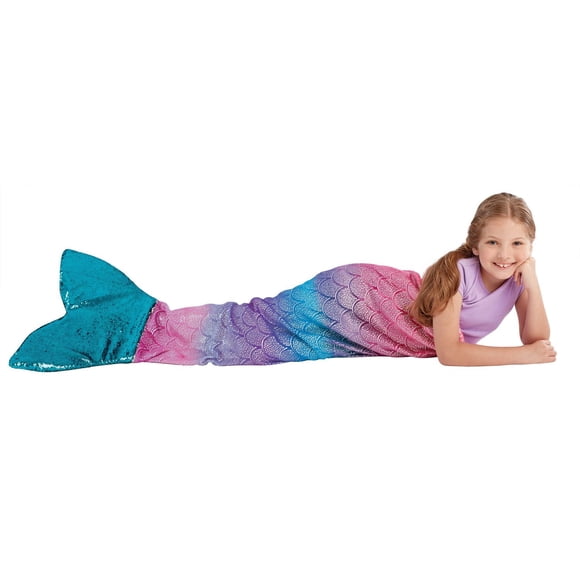 Mermaid Playful Multicolor Fleece Tail