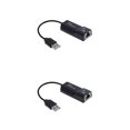 thumbnail image 4 of yingyy PC USB2 .0 Ethernet Adapter Laptop Network Card USB Lan Network Adapter USB to 10/100 Mbps black 2Set, 4 of 6
