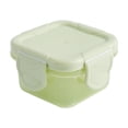 thumbnail image 2 of Oleegame 2PC Produce Storage Mini Plastic Food Storage Containers With Lids Small Airtight Containers Square School Lunch Containers For Children Leftover Food Containers Green, 2 of 4