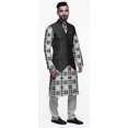 thumbnail image 2 of Atasi Ensemble Kurta Pyjama Imprimé Veste Col Mandarin Chemise Ethnique Traditionnelle, 2 of 5