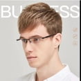 thumbnail image 4 of Birdeem Men's Reading Glasses, Blue Light Blocking, Stainless Steel Frame, Clear Vision for Reading and Computer Use, 4 of 6
