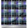 thumbnail image 1 of Soimoi Purple Moss Georgette Fabric Check Check Print Sewing Fabric Yard 42 Inch Wide, 1 of 4