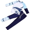 thumbnail image 3 of SDNall Boys Long Sleeve Swimsuit Sun Protective Rashguard for Swimming Surfing Diving, 3 of 5