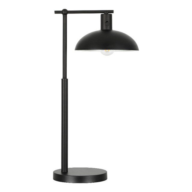 Henn&Hart 12.5"W Metal Table Lamp in Blackened Bronze Finish