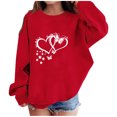 thumbnail image 3 of MKOSPLRT Chandail à Col Rond Enfant Cœur Manches Longues Joyeuse Saint-Valentin Chandails Manches Longues Amour Graphique Chandail à Enfiler Hauts 1-13a, 3 of 6
