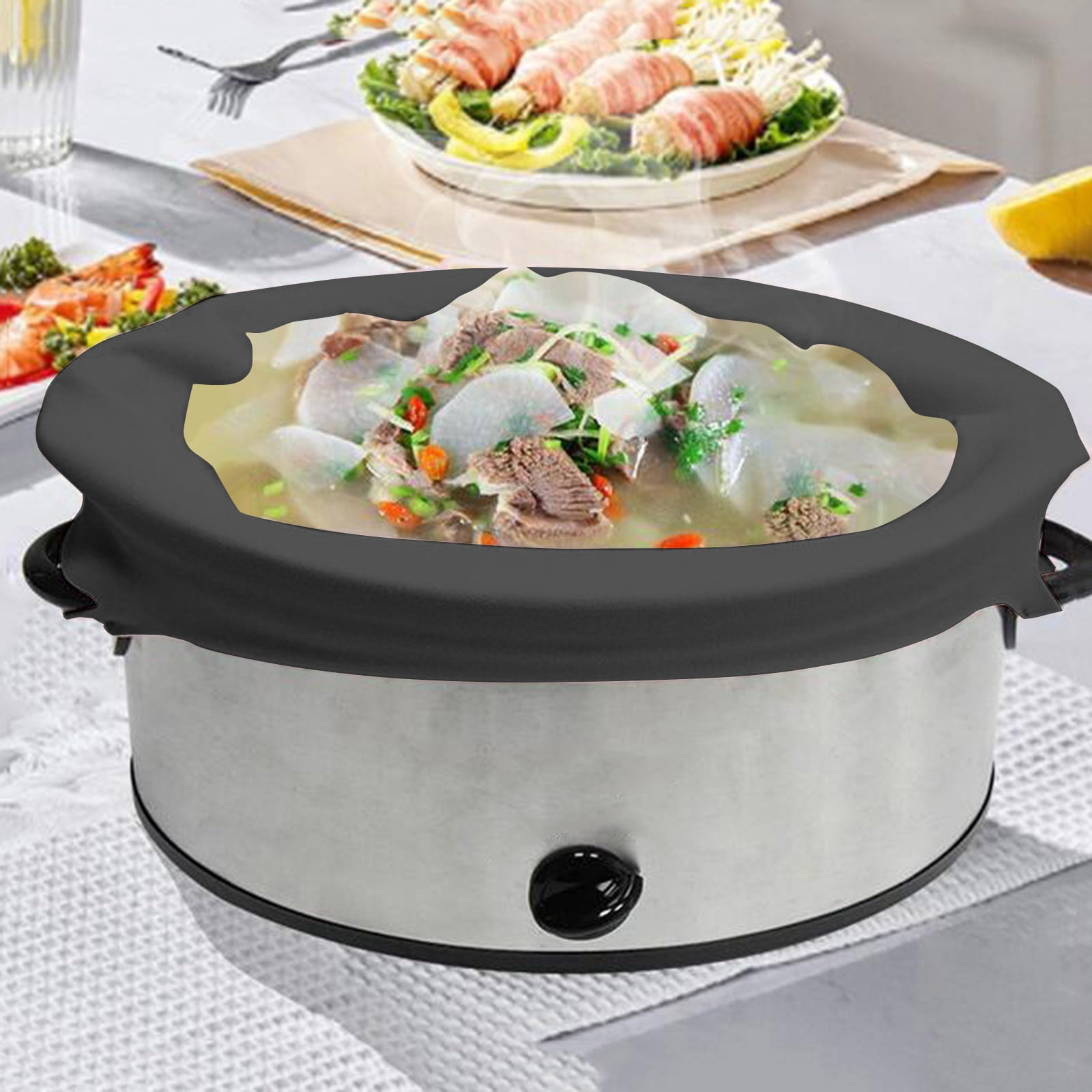 Hbdhejl Slow Cooker Silicone Lined With Non Slip And Leak Proof Food Grade Silicone Slow Cooker Bag Slow Cooker Inner Tank
