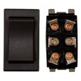thumbnail image 2 of Diamond Group DG12956VP Slide Out Switch  Momentary Switch; Double Pole Double Throw; 6 Pin Terminal; Inline Connector; 0.96 Inch Width x 1.71 Inch Height; 10 Amp/ 125 Volt AC; Black; 1 Per Card, 2 of 4
