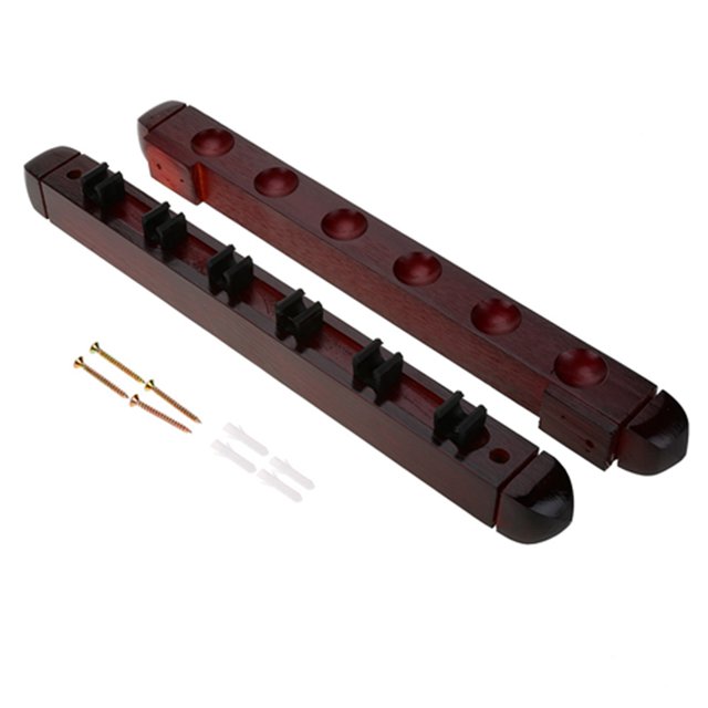 Support Mural pour Queue de Billard en Bois, Porte-Balles