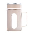 thumbnail image 2 of Todaioua Glass Water Cup with Handle, Double-Wall Insulated, Clear Window Design, Pink Plastic Cup, 2 of 6