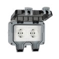 thumbnail image 1 of keepw Household PC Plastic Socket Waterproof Garage Power Outlet with Lid 16A Electrical Accessories German DE Plug Type 2, 1 of 9