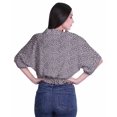 thumbnail image 4 of Moomaya Hauts à Manches Boxy Imprimés pour Femmes, Col en V, Taille Élastique, Kimono, 4 of 4