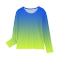 thumbnail image 4 of RXIRUCGD Chemises à Manches Longues pour Filles, Col Rond Mignon, Blouses Décontractées Élégantes, Jaune, Taille : 7 Ans, 4 of 7