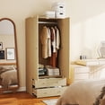 thumbnail image 2 of HOMCOM Garde-Robe Placard, Armoire avec Tiroirs et Tringle pour Chambre, 2 of 10