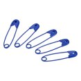 thumbnail image 1 of Uxcell Safety Pins 0.98 Inch Metal Small Sewing Pins Blue 500Pcs, 1 of 5