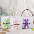 thumbnail image 4 of Essentiels Populaires pour la Maison, Paniers de Pâques Personnalisés Nom Personnalisé Panier Lapin de Pâques Grande Capacité Fond Épaissi Idéal pour Jeux d'Oeufs de Pâques Pâques, 4 of 4