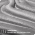 thumbnail image 2 of Bare Home Microplush Fleece Sheet Set - Ultra Soft - Deep Pocket - Queen, Light Gray, 2 of 7