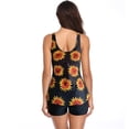 thumbnail image 4 of Womens Swimsuits Plus Size Vintage Print Spaghetti Strap Tankinis Set Yellow Bathing Suits for Women M, 4 of 7