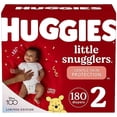 thumbnail image 2 of Huggies Little Snugglers Plus, Size 2, 174-pack, 2 of 7