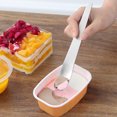 thumbnail image 4 of ZZkhGO Premium Stainless Steel Ice Cream Spoon, Flat Topped Long Handle Dessert Spoon, Multipurpose Cake Mixing Spoon for Home Kitchen Baking, 4 of 6