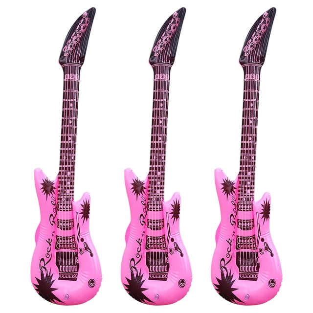 Big Save,HWRETIE Inflatable Toy Clearance,Large Inflatable Blow Up Guitar Kids Toy,Fancy Dress Party Stage Props Children's Simulation Inflatable Musical Instrument 3Pcs