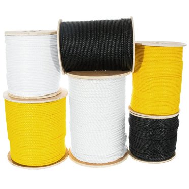 Golberg Twisted Polypropylene Rope - Multiple Colors - 1/4, 5/16, 3/8, 1/2, 5/8, 3/4 Diameters - Marine, Nautical