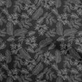 thumbnail image 1 of oneOone Georgette Viscose Black Fabric Tropical Line Drawing Leaf Sewing Craft Projects Fabric Prints By Yard 42 Inch Wide, 1 of 5