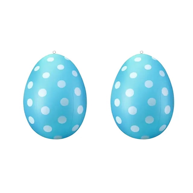 2pcs/set Easter Inflatable Easter Eggs Decoration For Spring Gatherings Party Inflatable Balloons 2pieces Party Inflatable Balloons Vibrant Festive Atmosphere For Any Occasion Outdoor Childrens Toys
