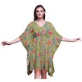 thumbnail image 1 of Bimba Kaftan de Plage à Fleurs, Paréo de Bikini, Robe Midi pour Femmes, Caftan Court - P-L, 1 of 5
