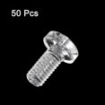 thumbnail image 3 of Unique Bargains M6x12mm Plastic Phillips Bolts PC Pan Head Machine Screws Transparent 50 Pack, 3 of 5