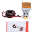 thumbnail image 2 of Current Signal Indicator, Universal Current Square Signal Light 60~500V AC AD16-22FVA  For Outdoor Indoor Red,Green,Blue,White,Yellow, 2 of 8