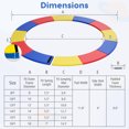thumbnail image 3 of Gymax Housse de Ressort pour Trampoline 12 Pi avec Conception Séparée, Surface Imperméable, Rembourrage en Mousse EPE, Multicolore, 3 of 10