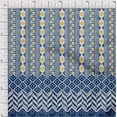 thumbnail image 1 of oneOone Georgette Viscose Blue Fabric Geometric Panel Fabric For Sewing Printed Craft Fabric By The Yard 42 Inch Wide, 1 of 4