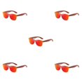 thumbnail image 2 of Decodeary Protection Bois Mode Lentille Colorée Options Monture Légère Rouge 5Ensemble, 2 of 6