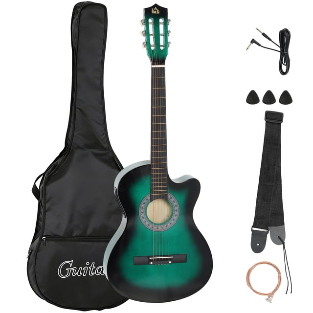Soozier 38 Inch Full Size Classical Acoustic Electric Guitar