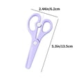 thumbnail image 2 of Back to School Clearance! Childrens DIY Crafts Plastic Scissors Students Do Not Hurt Hands Resilient Scissors Kindergarten Round Head Wrapped Edges To Save Energy Scissors School Supplies, 2 of 8