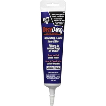 DAP DryDex Spackling with dry time indicator, 237ml, Pink, 1 Squeeze Tube