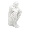 thumbnail image 3 of Mosaic Man Figurine, White Mosaic Sculpture Bookend Function Eco Friendly  For Bedroom, 3 of 8