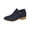 Navy, variant on LOVZFMLL Boots for Women Ankle Booties Side Zipper Pointy Toe Slip Resistant Low Block Heel Leather Fall Winter Fashion