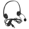 thumbnail image 2 of Casque de Service, Conception Professionnelle Conception Ergonomique Casque USB Prêt à l'Emploi à Réduction de Bruit pour Portable pour Ordinateur de Bureau 3,5 mm,USB, 2 of 7