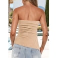 thumbnail image 4 of Womens Tube Top Summer Strapless Tops Apricot S, 4 of 6