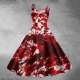 thumbnail image 2 of Rinsvye Robe d'Été Rétro d'Halloween Petite pour Femmes, Longueur Petite, Imprimé Amusant, à Bretelles, Décontractée, Grande Taille, Robe Longue pour Femmes (1), 2 of 3