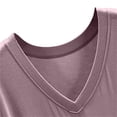 thumbnail image 3 of LSLJS Fashion Women's Short Sleeve V-Neck Dress, Plus Size Dress, 3 of 7